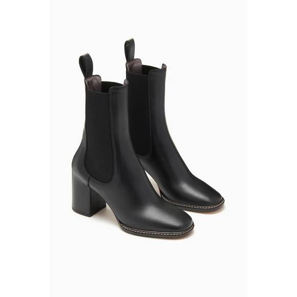 NEW ULLA JOHNSON taryn chelsea boot in noir - Picture 3 of 4